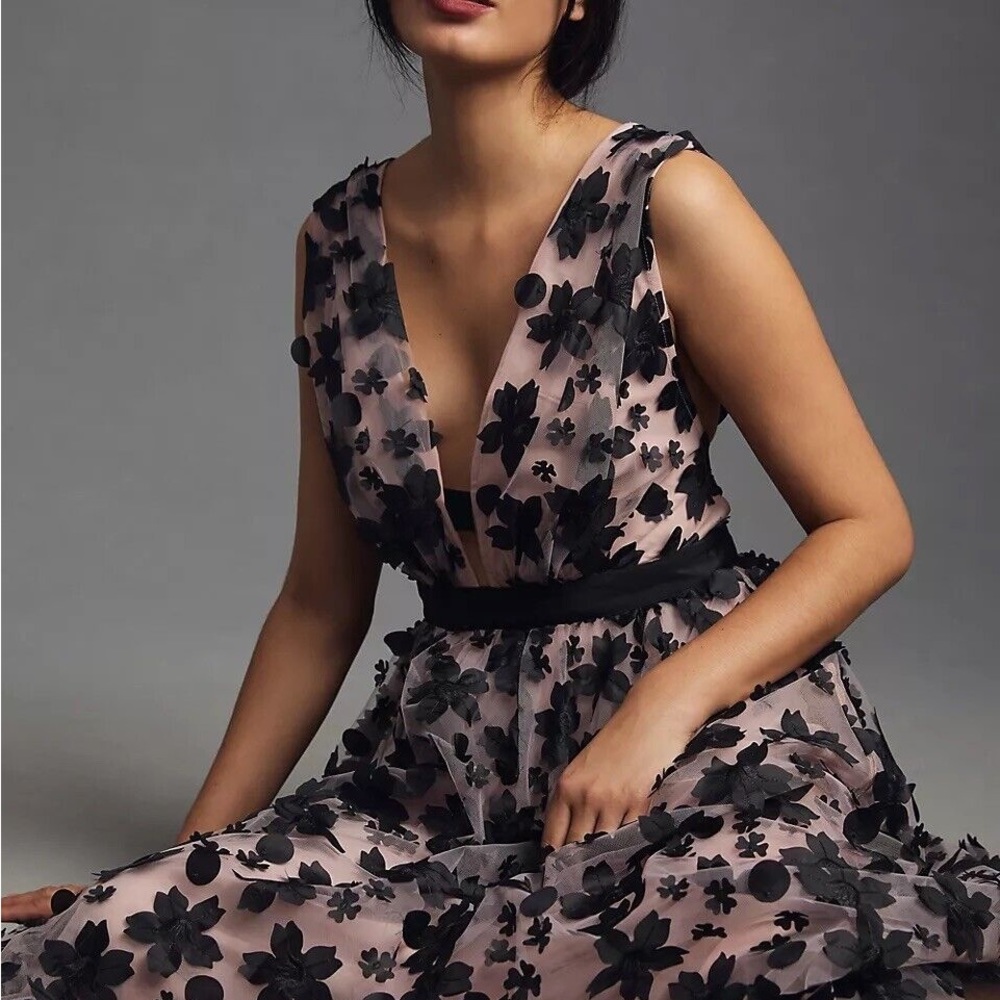 Anthropologie 3d floral dress
